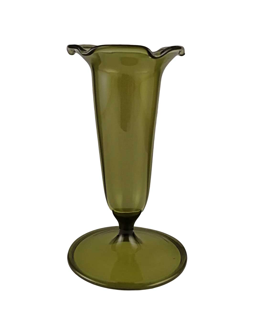 Vase olivgrün länglich