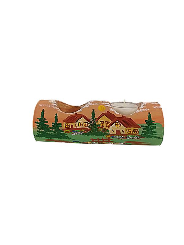 2er Teelichtröhre Terracotta Sommer