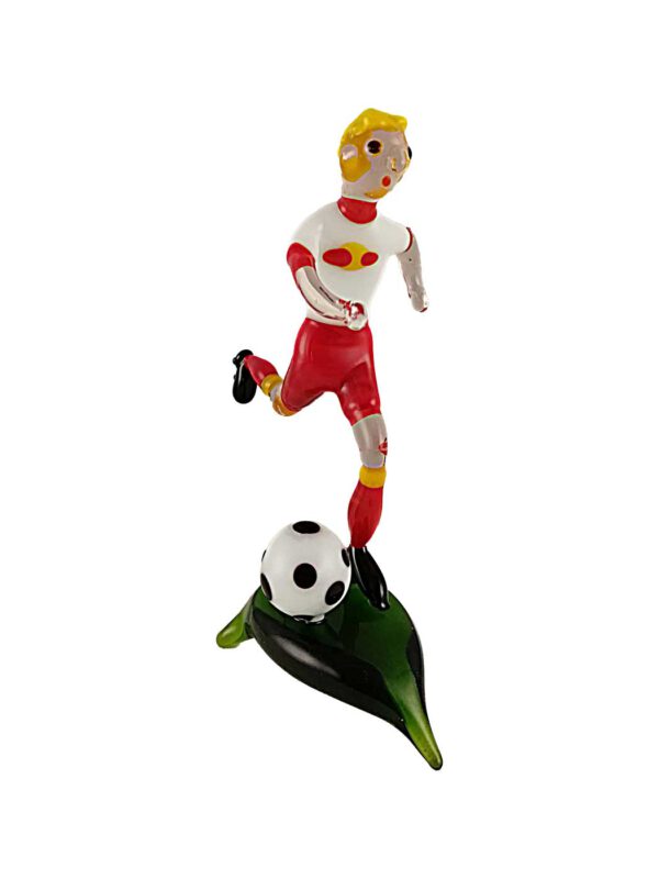 Fußballspieler weiß rot