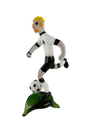 Fußballspieler weiß schwarz