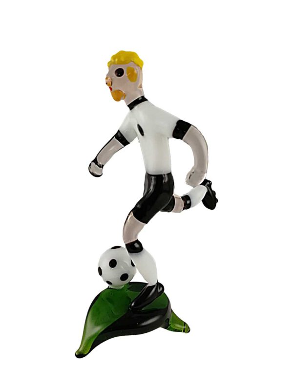 Fußballspieler weiß schwarz