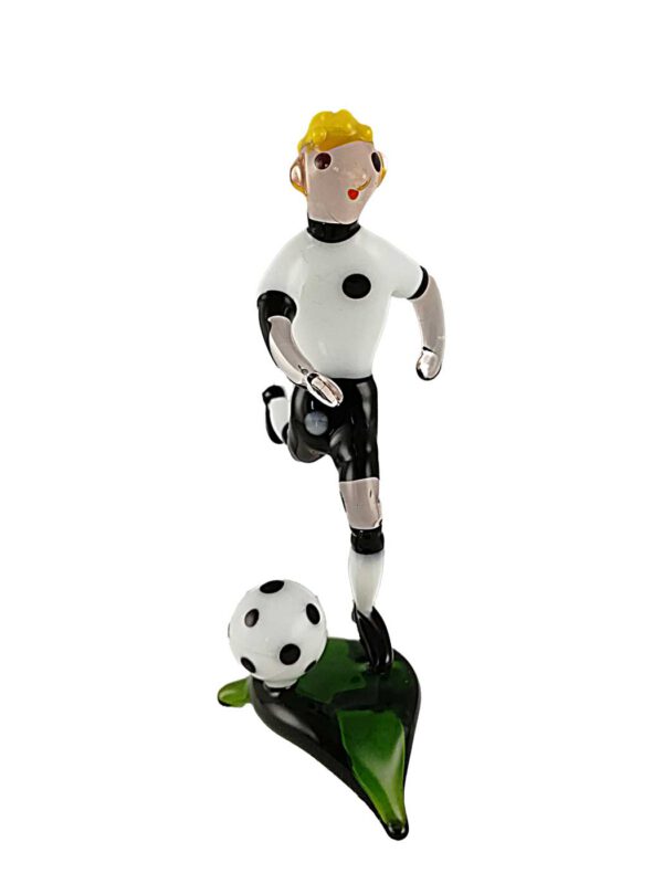 Fußballspieler weiß schwarz