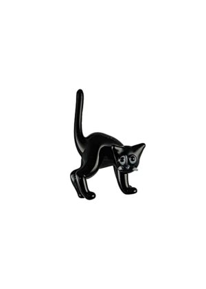 Katze schwarz mit Magnet