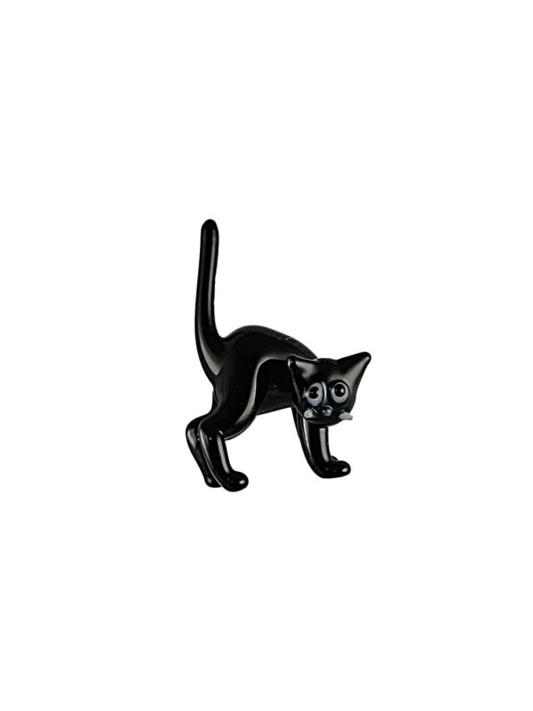 Katze schwarz mit Magnet
