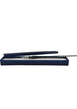 Glasschreiber weiß schwarz gold mit Etui