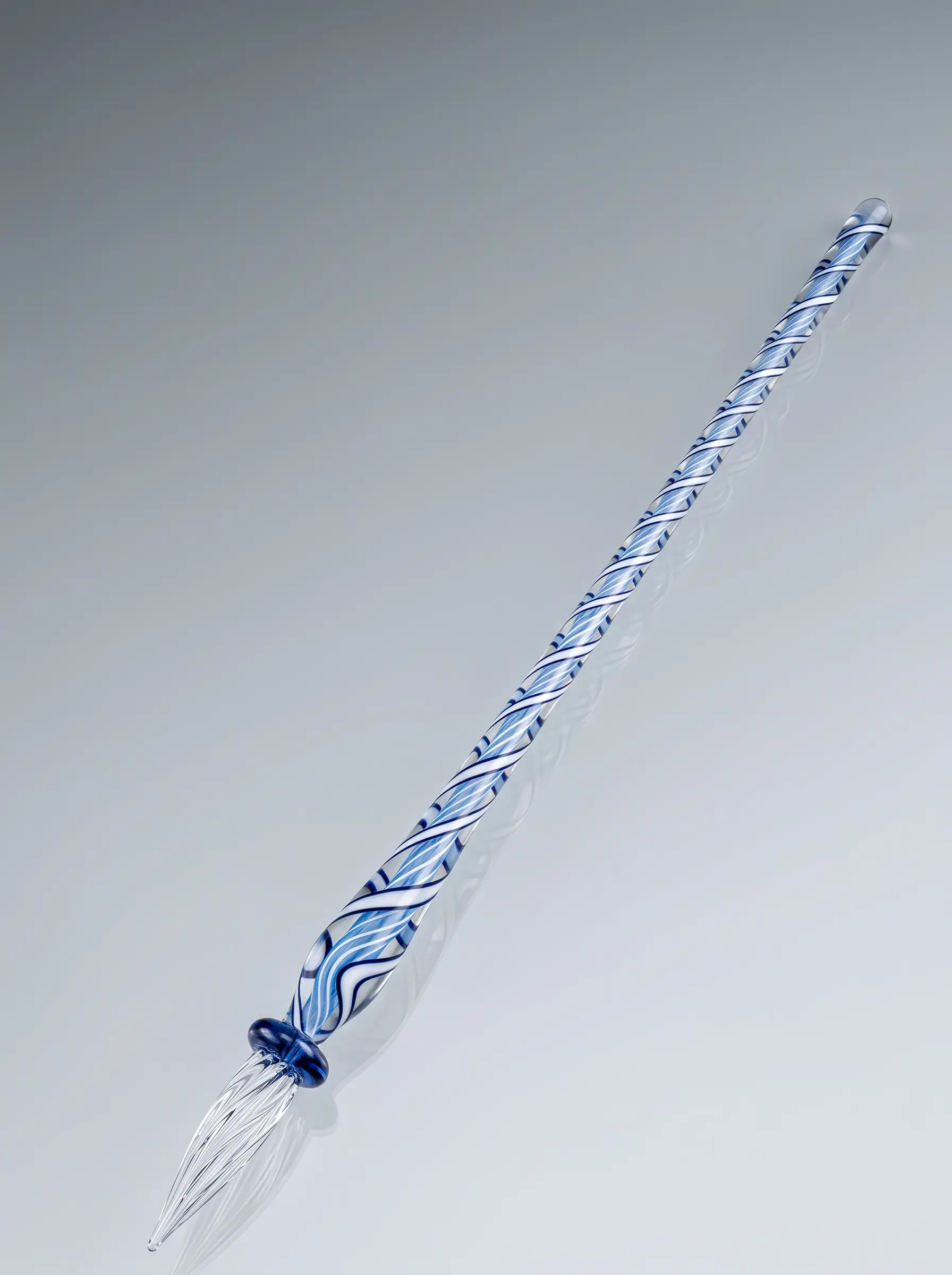 Glasschreiber blau weiß Fadenkern
