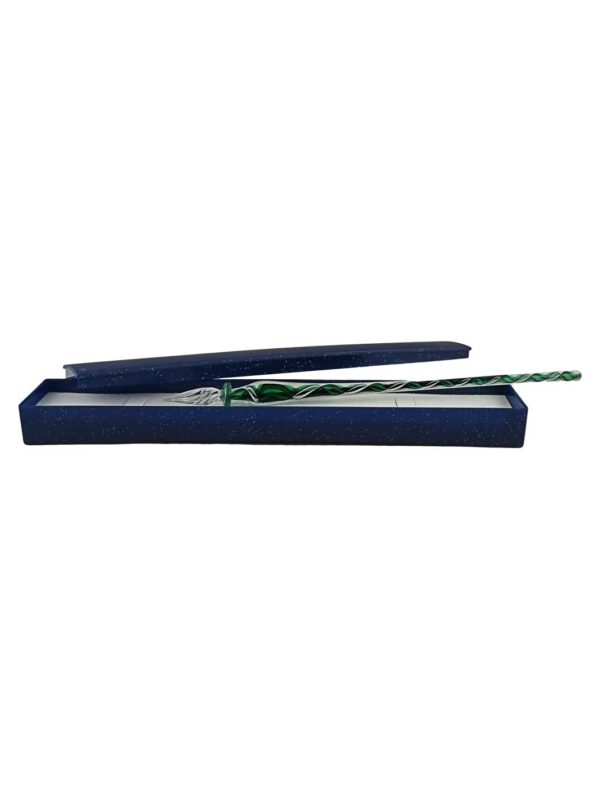 Glasschreiber grün weiß schwarz mit Etui