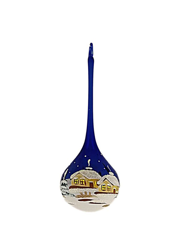 Tropfen blau Winter