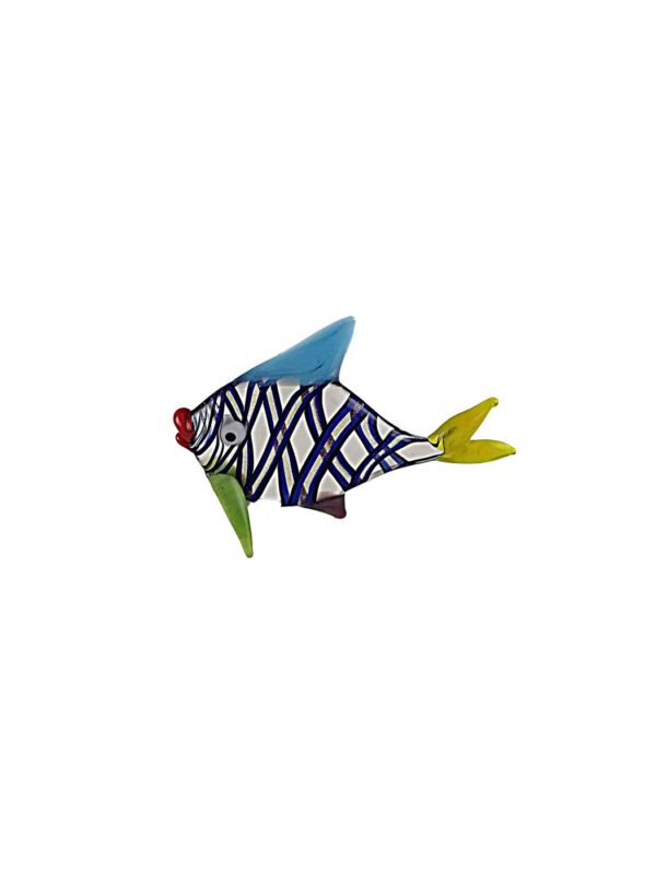 Glasfigur Fisch Fadenglas bunte Flossen