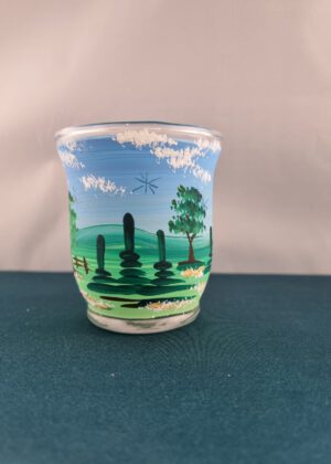 Windlichtbecher klein hellblau