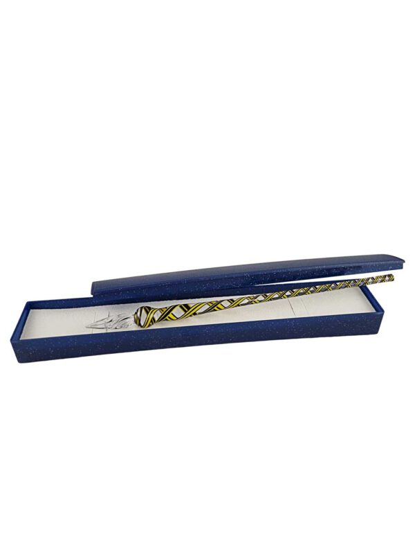 Glasschreiber gelb schwarz mit Etui