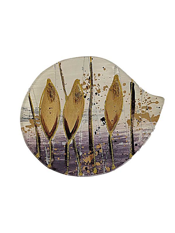 Glasteller Binsen