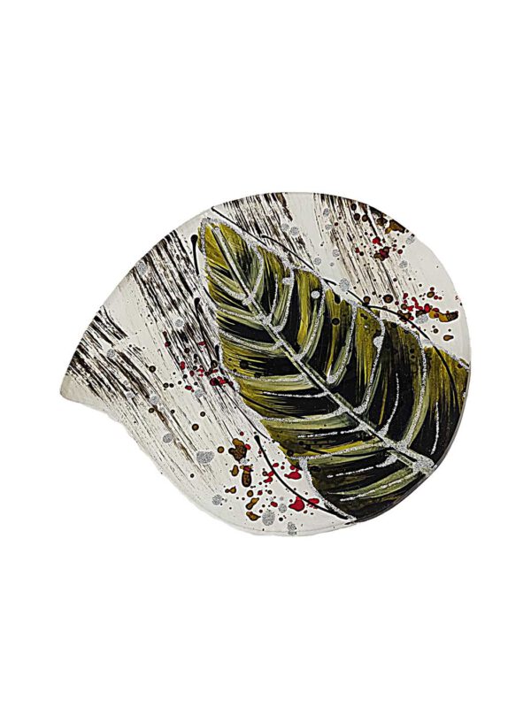 Glasteller Blatt