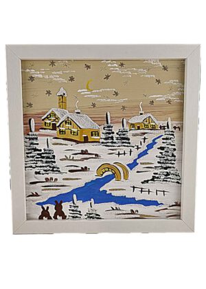 Bilderrahmen beleuchtet beige