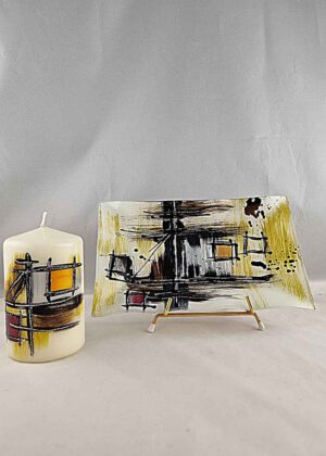 Glasplatte Polaris eckig