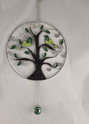 Fensterbild Lebensbaum grün