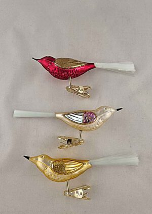 Vögel 3er Set Glasfaserschwanz