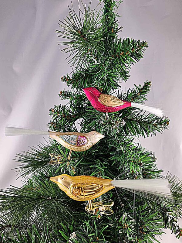 Vögel 3er Set Glasfaserschwanz