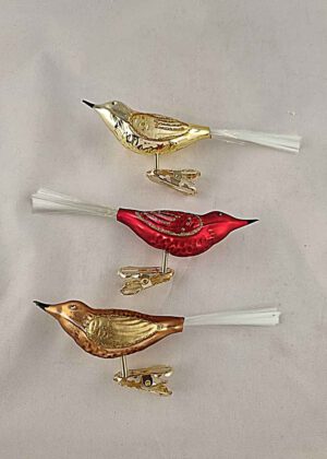 Vögel 3er Set Glasfaserschwanz