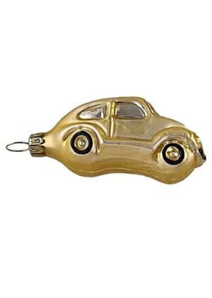 Glasförmchen Auto gold matt