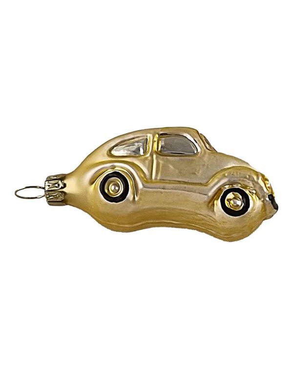 Glasförmchen Auto gold matt