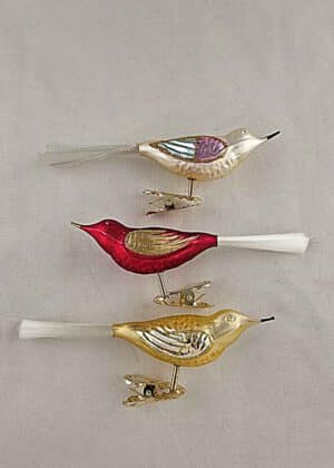 Vögel 3er Set Glasfaserschwanz
