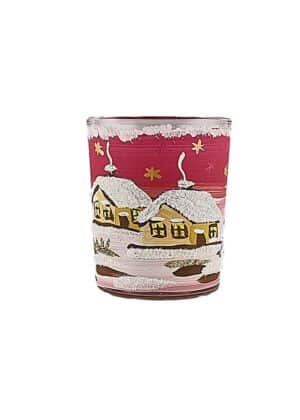 Windlichtbecher mini rot