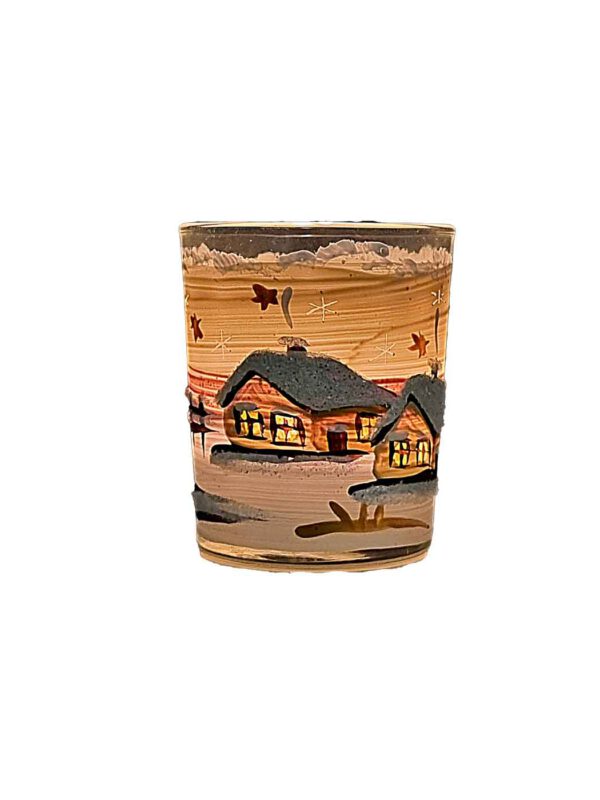 Windlichtbecher mini beige