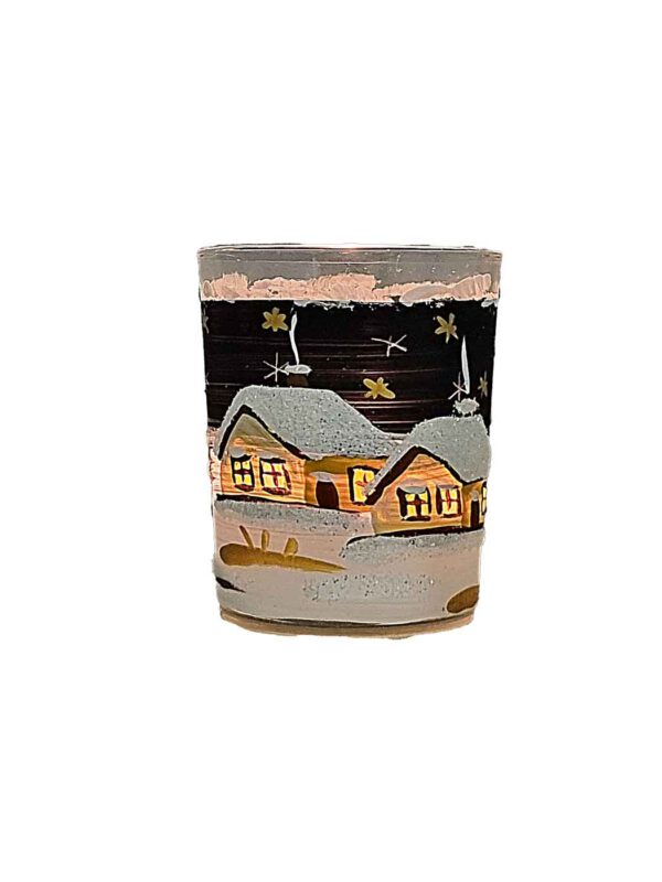 Windlichtbecher mini schwarz