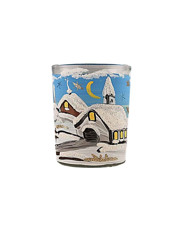 Windlichtbecher mini hellblau – Ansicht 2