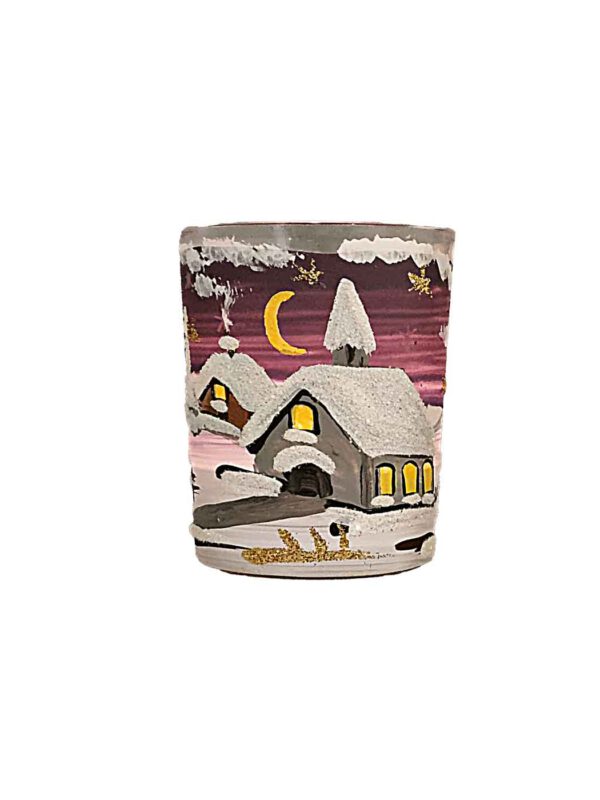 Windlichtbecher mini lila