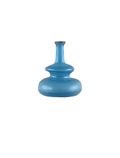 Glasminiatur Vase türkis