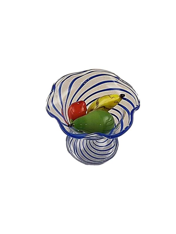 Glasminiatur Schale mit Obst