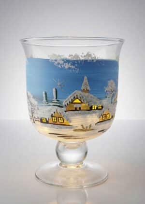 Windlichtbecher mit Fuß