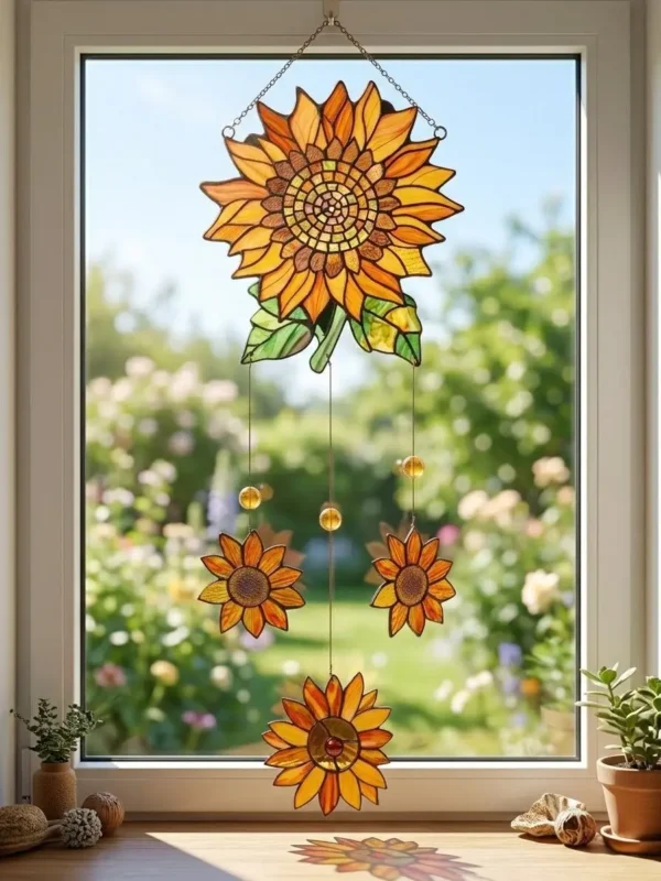 Fensterbild Sonnenblume