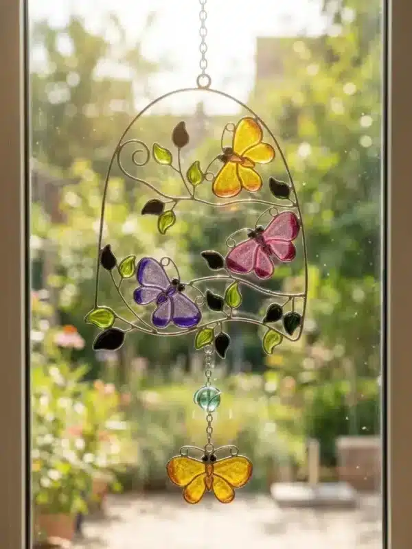 Fensterbild Schmetterling Harmonie
