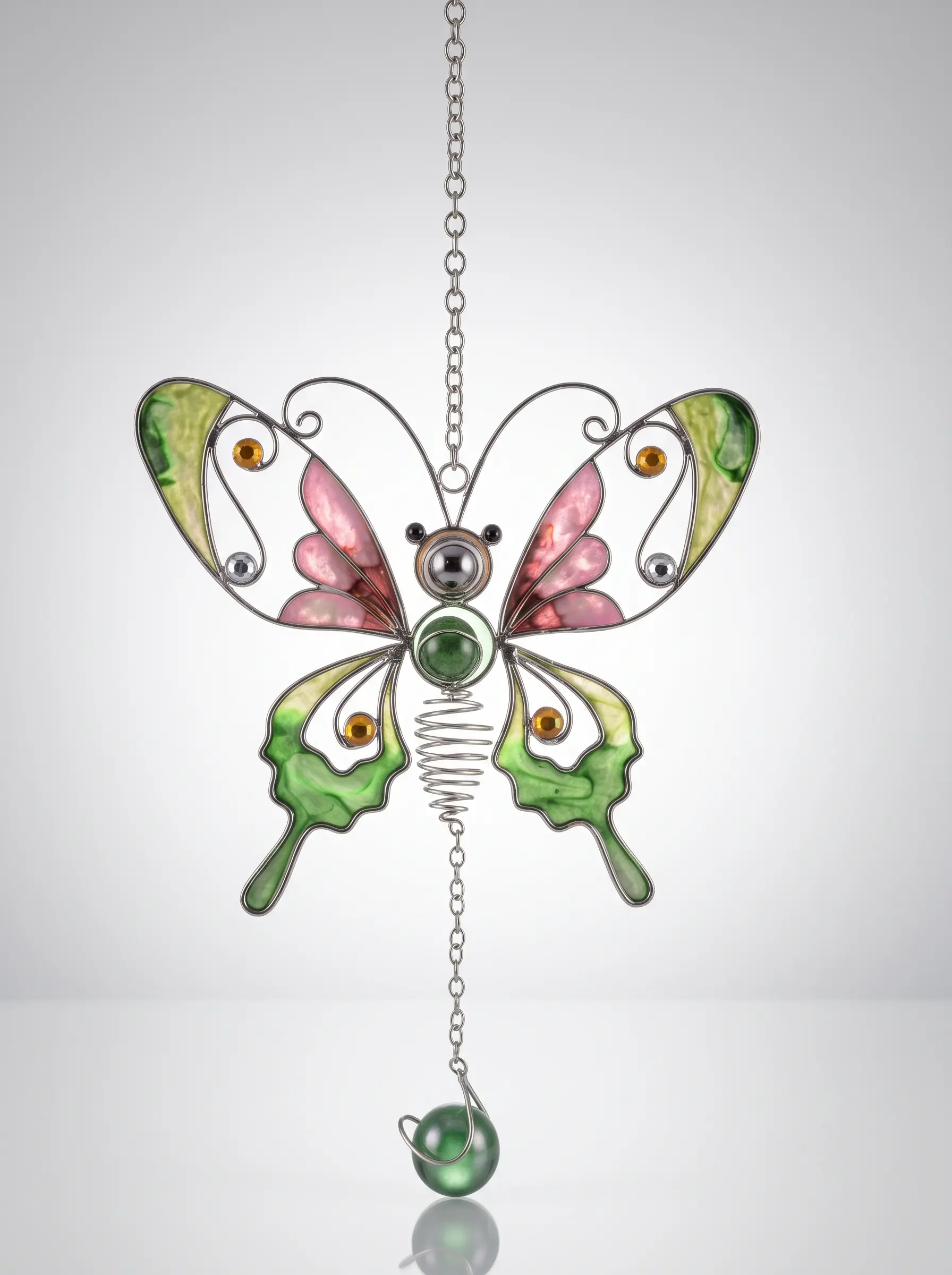 Fensterbild Schmetterling grün