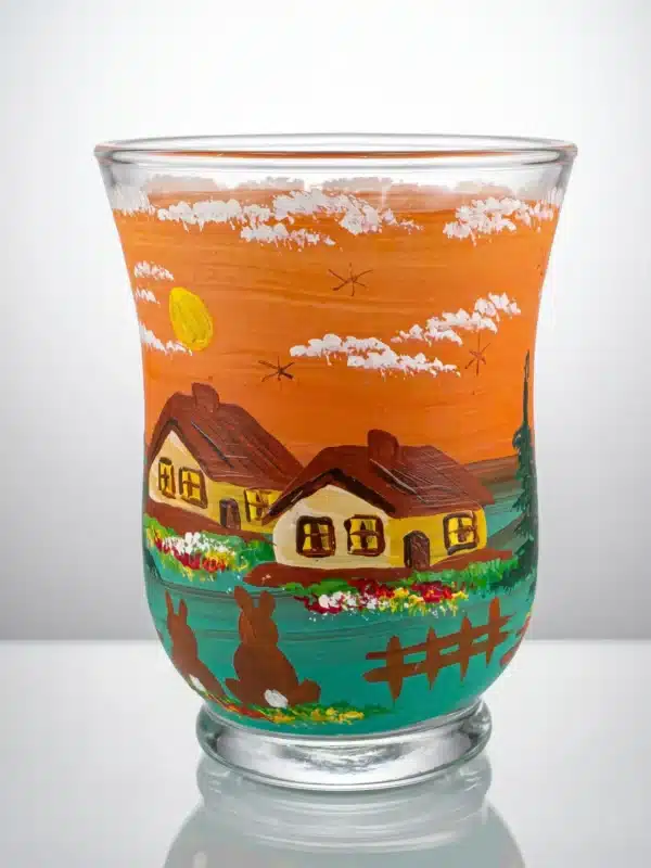 Windlichtbecher terracotta