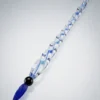 Handgefertigter Glasschreiber aus Lauschaer Glas mit blauem Faden und kobaltblauer Spitze